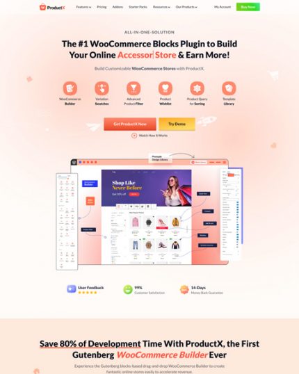 ProductX Pro – Gutenberg Product Blocks for WooCommerce - 1dollargpltheme